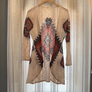 Aztec Print cardigan